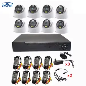 نظام كاميرات مراقبة 4/8/16/ Ch AHD DVR Kit CCTV للأمن بدقة 5 ميجابكسل كاميرا للرؤية الليلية بنظام المراقبة عبر الفيديو