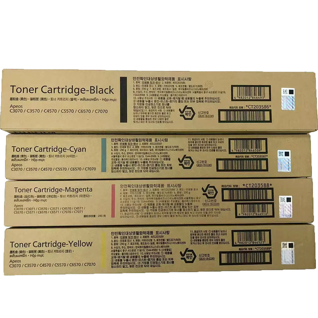 Original Toner Cartridges for FujiFilm Apeos C2570 C3070 C3570 C4570 C5570 C6570 C7070 CT203582/83/84/85