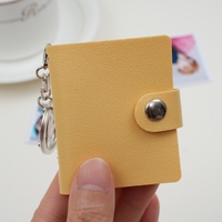 Mini album photo en cuir avec bouton à ressort pour couples, petit album photo pour enfants, photos personnelles, photos de voyage