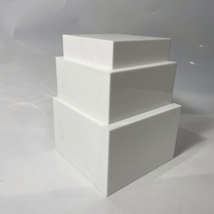 Exhibidores de Acrílico Blanco YAGELI de Diseño Moderno para Pasteles y Alimentos, Grosor Personalizado, Servicio Profesional, Muestra Gratuita para Buffet - Product Image 1
