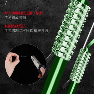 Hameçons de pêche JUIORE45S à dents de loup, sans ardillon, pour carpes crucian d'eau douce, en acier à haute teneur en carbone, forte force de traction - Product Image 4