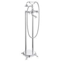 Baignoire sur pied, baignoire sur pied à débit élevé avec buse de pulvérisation rotative, douchette à main en forme de douche