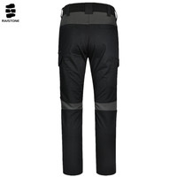 Pantalons de travail RAISTONE en tissu ripstop extensible et respirant, durables et résistants, unisexes, avec braguette zippée et poches