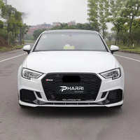 Kit de conversion extérieur avancé pour Audi A3 2017-2020, mise à niveau vers un kit carrosserie de style RS3