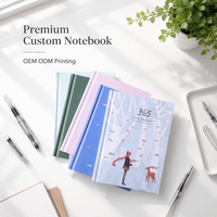 Carnet de notes Dairy Journals, agenda spirale, planificateur de vie 365 jours, impression de logo personnalisé, vente en gros OEM pour cadeaux d'entreprise et de bureau