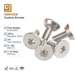 <span class=keywords><strong>Tornillos</strong></span> <span class=keywords><strong>de</strong></span> máquina Torx <span class=keywords><strong>de</strong></span> cabeza plana, personalizados, no estándar, métricos M4 M5 M6 M7 M8, <span class=keywords><strong>de</strong></span> acero inoxidable SS 304 316, con corte inferior y avellanado - Product Image 1