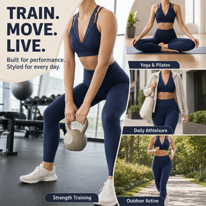 Top Deportivo de <span class=keywords><strong>Yoga</strong></span> de Alta Calidad <span class=keywords><strong>para</strong></span> Mujer, Elástico, de Secado Rápido, Tejido Suave y Reciclable, 2 en 1, con Diseño de Puntos Blancos, Logotipo Personalizado - Product Image 6