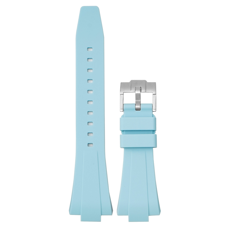 Bleu clair + boucle argentée