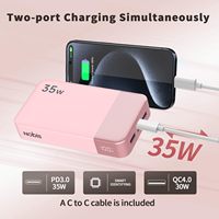 NOBIS 35/45/65/90W Superschnelles Laden 20000mAh 20000 mAh Hochkapazitäts-Telefon-Powerbank Tragbares Ladegerät Power Bank für Laptop