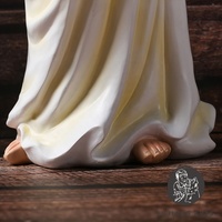 18 pouces Catholique Notre Dame De Grâce Statue Résine Sculpture Décoration Notre Dame De Grâce sur Base Figurine Cadeau Religieux
