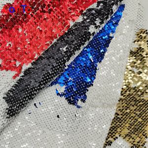 Tissu à paillettes <span class=keywords><strong>marron</strong></span> foncé et violet à bas prix - Product Image 2