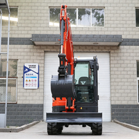 Sistema Hidráulico de Alta Potencia para Excavadora Pequeña, Mini Excavadora con Gran Fuerza de Excavación, Uso Municipal, Excavadora Compacta