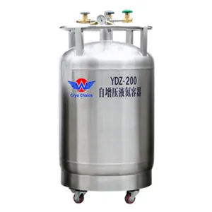 High Purity Ln2 Storage Tank Durable 200L 35 Litre Self-Pressurizing Container Liquid Nitrogen for Frozen Samples