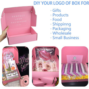 Scatole di spedizione rosa per piccole imprese pacchetto di cartone corrugato spedizione di articoli artigianali per regali di imballaggio di prodotti <span class=keywords><strong>Online</strong></span> - Product Image 6