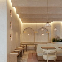 Großhandel Moderne OEM ODM Holz-Freizeitstühle Dessert-Restaurant Café Kaffee-Möbel Kommerzielle Esstisch-Stuhl-Sets