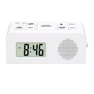 Reloj Despertador con Radio FM y Pantalla LED Multifuncional AI-3011, Diseño Art Deco, Funciona con Batería, Ideal para Hogar, Oficina, Bar, Regalo, Personalizable de Fábrica - Product Image 3