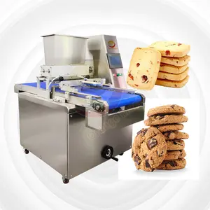 Automatische industrielle manuelle Einleger Chocolate Chip Cookie Biscuit Make Machine für kleine Unternehmen