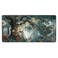 Artistique Belle Forêt Grand Arbre Motif Cool PC Gaming Tapis De Souris Gamer Tapis Teclado Pad Tapis Ordinateur Portable Bureau Tapis 900X400