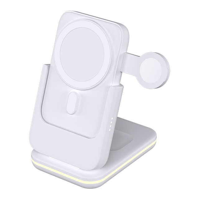 Hot Sales 5000 MAh 4-in-1 Wireless Charging Power Bank Portable Fast Wireless Charger Mobile Phone Stand Charging