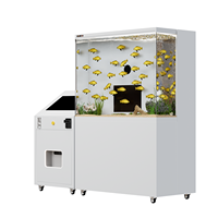 Machine de photomaton de luxe avec aquarium fermé sur le thème des poissons rouges et imprimante, pour centres commerciaux haut de gamme et lieux de divertissement