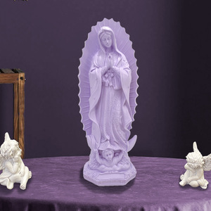 Statuette en résine Art Déco de la Vierge Marie, décoration religieuse pour la maison, cadeau de fête, ensemble multi-pièces mobile - Product Image 4
