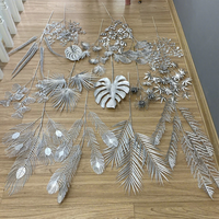 Künstliche Silberne Eukalyptus-Blumen Weihnachtsdekoration Hochzeitssaal-Layout DIY Handgemachte Haaraccessoires