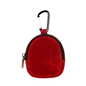 Mini sac en cuir multi-usages, texture pleine fleur Crazy Horse, avec mousqueton pour écouteurs, clés et cartes - Product Image 1