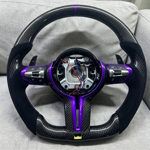 Volante <span class=keywords><strong>de</strong></span> Coche <span class=keywords><strong>de</strong></span> Fibra <span class=keywords><strong>de</strong></span> Gamuza en Oferta, Compatible con BMW F30 F10 F15 F36 F20 F22 F25 F32 M3 M4 X5 E46 E60 E70 E90 E91 E92 - Product Image 3