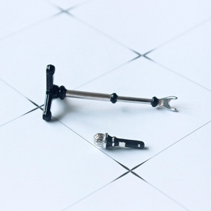 Juqi <span class=keywords><strong>B226</strong></span> Puppenhaus Metall-Miniaturmodell Spielzeugzubehör Kreatives Simulations-Mini-Niedrigprofilmikrofon für 14-Jährige & Unisex - Product Image 3