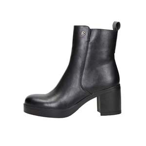 Stivaletti da Donna Keys K-11480 Neri con Tacco e Plateau - Product Image 1
