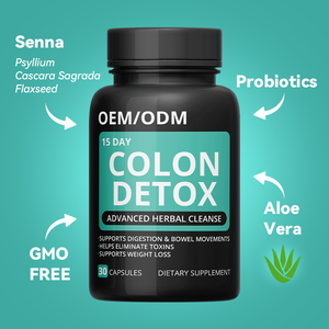 LIFEWORTH OEM 결장 15 일 해독 정화 캡슐 및 프로 바이오 틱 배변 보충 교재 위 팽만 장 손실 지원 - Product Image 3