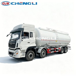 รถบรรทุกคอนเทนเนอร์บรรทุกปูนซีเมนต์แบบแห้ง 8x4 Dongfeng ขับเคลื่อนซ้าย/ขวา พร้อมเครื่องยนต์ 4 เพลา Yuchai / Cummins สำหรับขนส่งแบบลม - Product Image 3