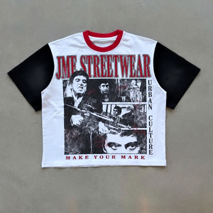 Hongguan Custom High Quality Pure Cotton <b>Y2K</b> Streetwear Band Graphic Screen Print Vintage T <b>Shirt</b> - Product Image 1