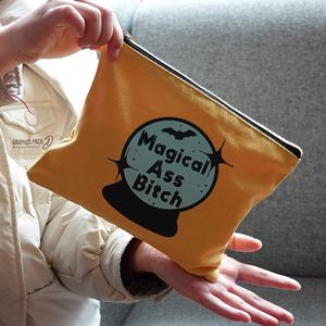 High Quality 100% Organic Cotton <b>Toiletry</b> Bag Pouch Large Capacity Cosmetic <b>Storage</b> Bag Reusable Cotton Canvas Zipper Pouch - Product Image 4
