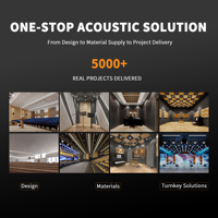 Solution de conception acoustique personnalisée pour centre des arts du spectacle : diffuseur de panneau de plafond pour la qualité sonore et la réverbération en studio de diffusion