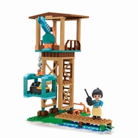 SAMLOK Jungle Adventure 291 pièces Blocs de construction éducatifs électroniques en plastique ABS de haute qualité pour enfants – Bâtiments célèbres