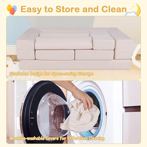 Canapé modulaire pliable éducatif pour enfants de 2 ans et plus, canapé en blocs de construction éducatifs pour enfants - Product Image 2