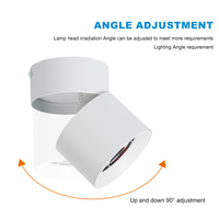 Nouveau produit LOSO : Spot LED encastré au plafond en aluminium pliable pour bureau, hôtel, salon, 7W, 10W, 15W
