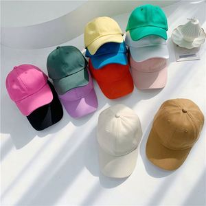 Custom Embroidery Acceptable 12 Colour Solid Sports Hat <b>Plain</b> Cotton 6 Panels Baseball <b>Cap</b> for Kids Children Fashion Sun Shade - Product Image 2