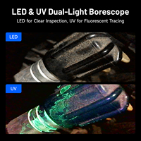 Endoscope vidéo articulé Topdon VIS002 UV portable avec écran de 4,3 pouces et sonde rigide pour l'inspection des tuyaux automobiles et de systèmes HVAC