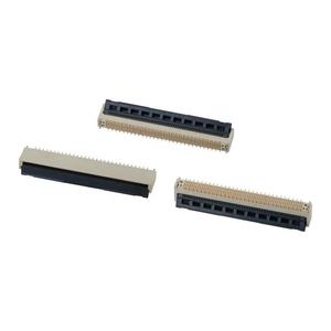 Connecteur FPC ZIF ultra-mince à pas de 0,5 mm, type backflip, angle droit, SMT, 4-40 broches, contact inférieur, connecteurs FFC/FPC - Product Image 1