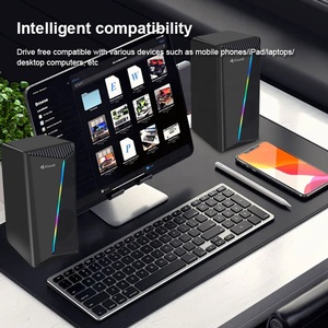 Loa máy tính <span class=keywords><strong>mini</strong></span> có dây <span class=keywords><strong>USB</strong></span>, hệ thống âm thanh RGB, di động, dành cho chơi game trên máy tính để bàn - Product Image 3