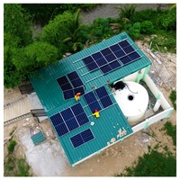 Système solaire hybride 12 kVA à basse fréquence, onduleur tout-en-un, batterie au lithium, conception complète pour le marché ouest-africain
