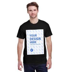 เสื้อยืดคอกลมแขนสั้นสำหรับผู้ชายแห้งเร็วคอกลม220ก. สไตล์วินเทจปรับแต่งได้พิมพ์ลายบนผ้าทอ - Product Image 4