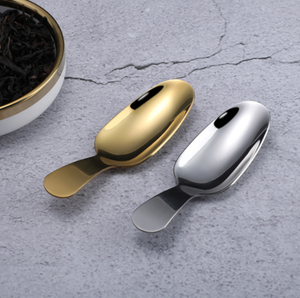 DFK01 Cucharas Espátula Chinas de Diseño Elegante con Mango Corto para Té - Product Image 1