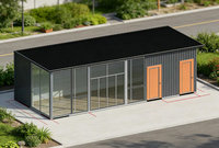 Café-restaurant en conteneur métallique extensible, écologique, à installation rapide, structure métallique, portable, construction rapide