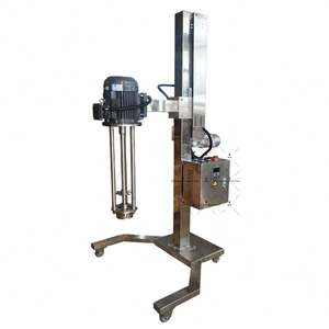 Homogénéisateur à levage électrique/pneumatique pour peinture et pâte, mélangeur à cisaillement élevé, désagglomérateur à godets, mélangeur de liquides industriel - Product Image 4