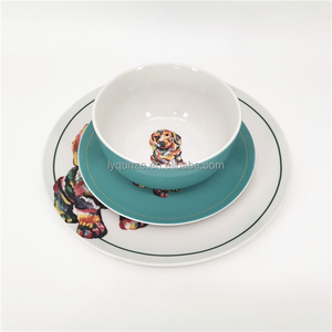 Service de table Premium pour 4 personnes avec motif <span class=keywords><strong>Teckel</strong></span> - Assiettes 10,5''/7,5'', Bols 5,5'' - Product Image 1