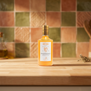 Liqueur crémeuse au melon cantaloup italien Paesano 250ml, bouteille en verre orange avec 17% d'alcool pour des boissons rafraîchissantes - Product Image 2