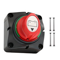 Interrupteur de déconnexion de batterie 275A 1-2-Both-Off DC 12V-48V Interrupteur principal de batterie marine Coupure d'alimentation pour isolateur de batterie marine